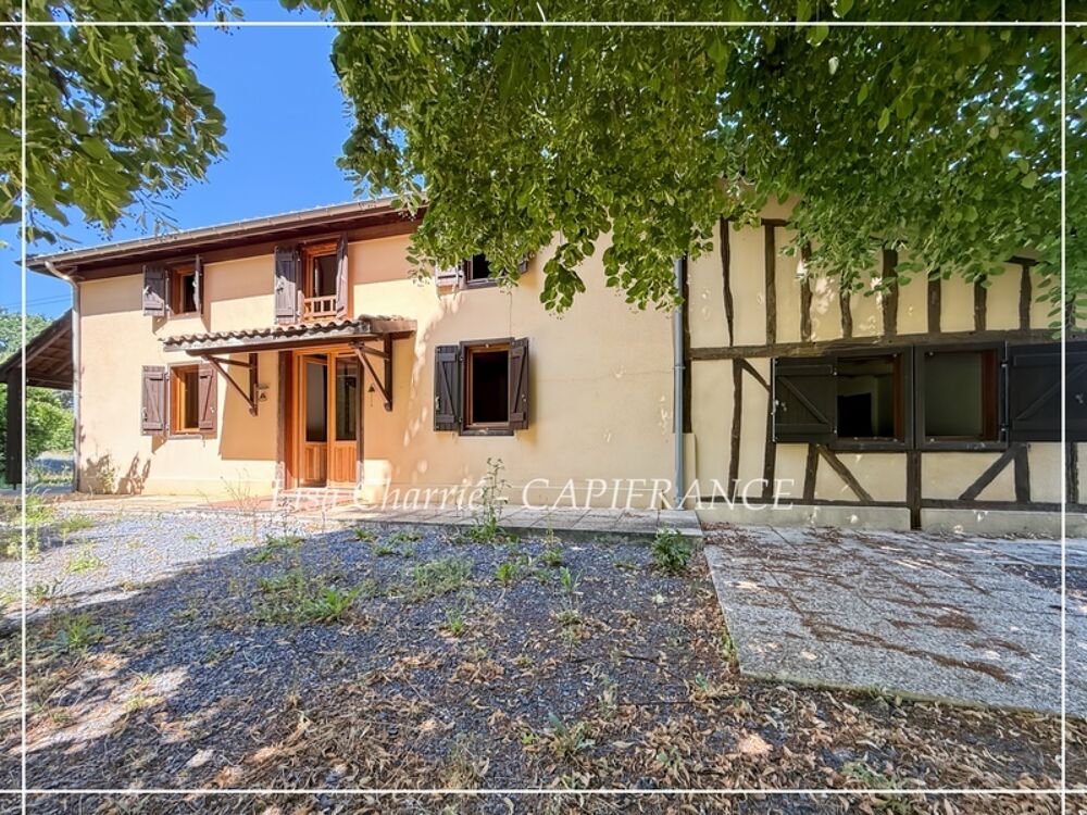 Maison en colombages à vendre 6 pièces proche de NOGARO (32) de 131 m2 habitables sur 18000 m2 de terrain