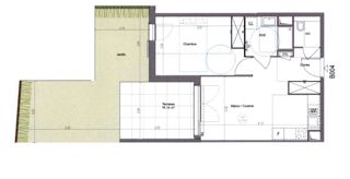  Appartement à louer 2 pièces 43 m²
