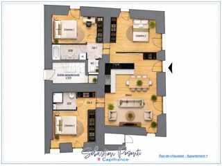  Appartement à vendre 4 pièces 82 m²