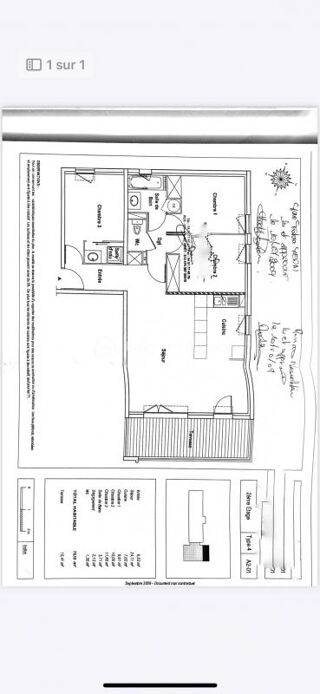  Appartement  vendre 4 pices 75 m