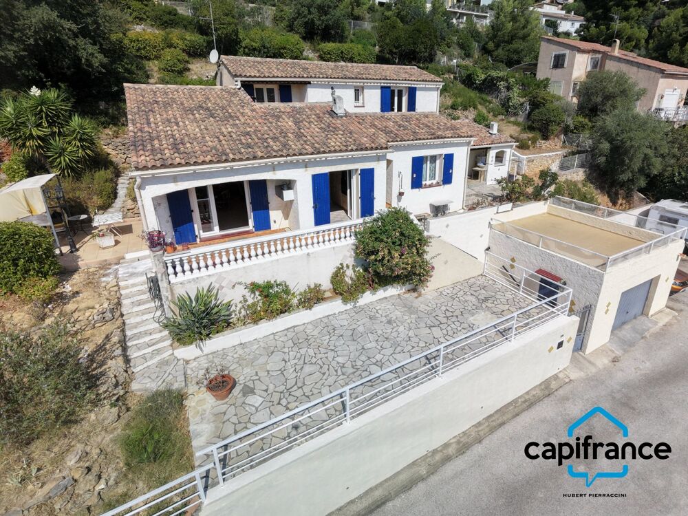 Vente Maison 83 Toulon 4chemins/le Baou, Villa 139 m2 (118m2 loi carrez, 21 m2 buanderie, annexe) vue mer calme 6 pieces 1053 m2 Toulon