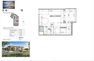  Appartement � vendre 2 pi�ces 38 m�