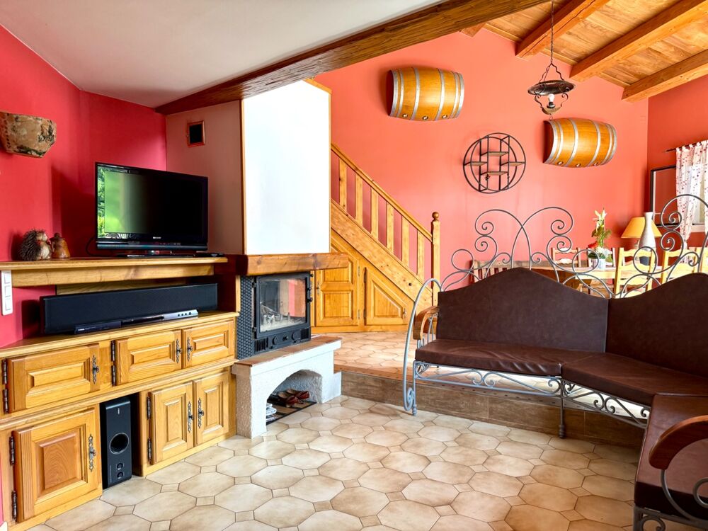 Maison familiale à vendre 4 pièces 3 chambres + bureau, terrasse et grand terrain CENDRAS (30)