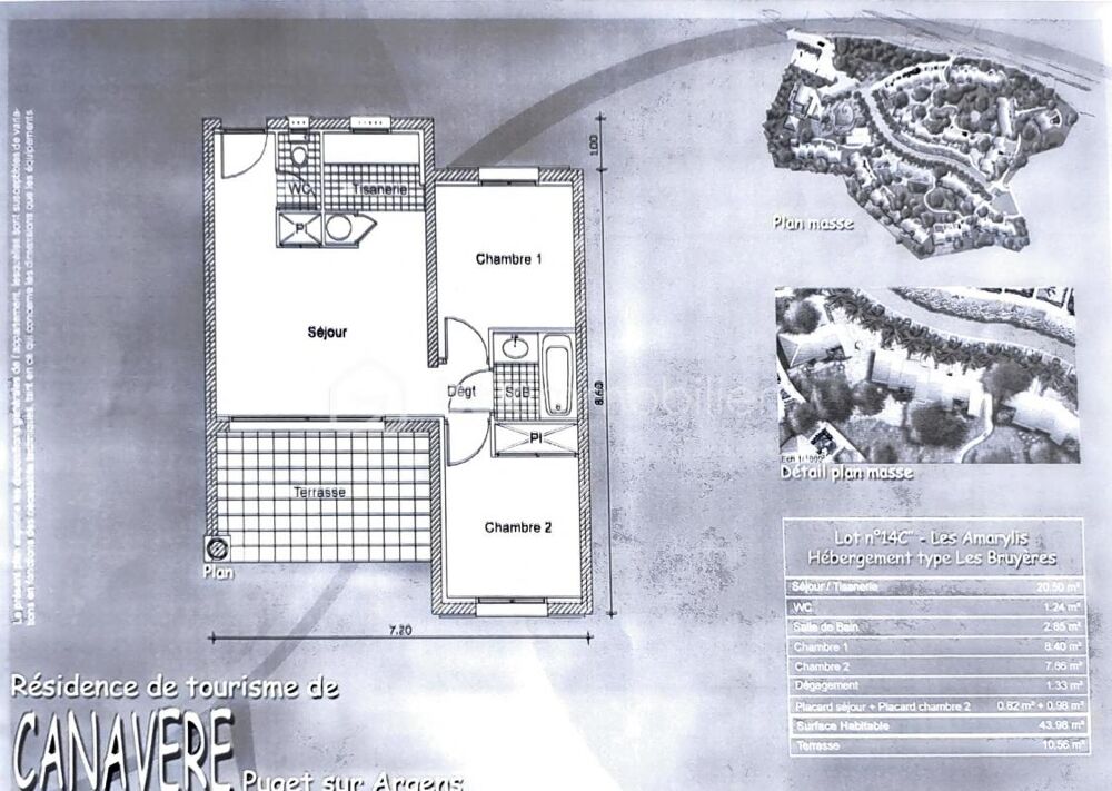 Investissement uniquement - Maison T3 meublée et parking en résidence gérée