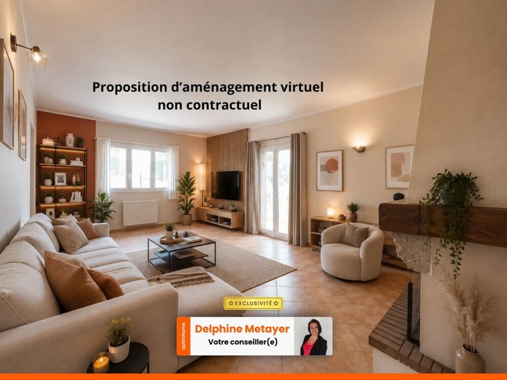 Havre de paix de plain-pied : Maison avec piscine sur terrain de 1 200 m²