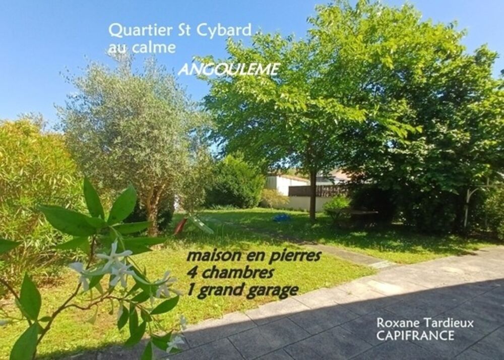 Vente Maison Maison de ville à vendre 6 pièces  (167 m2) 4 chambres, 2 s d'eau, 2 WC. 1 Garage et un jardin Angouleme