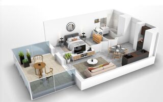  Appartement  vendre 2 pices 40 m