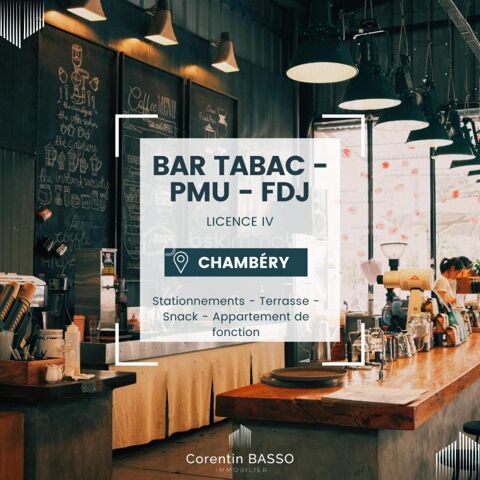 Bar Tabac PMU avec logement et grand terrain – Axe passant Chamb&eacute;ry 329000 73000 Chambery