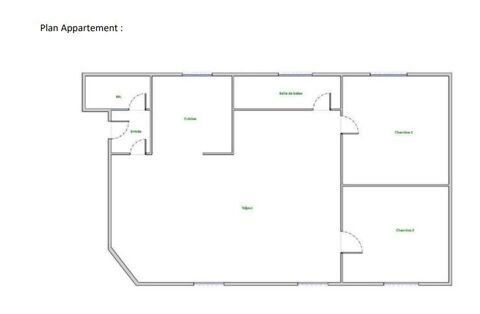  Appartement � louer 3 pi�ces 57 m�