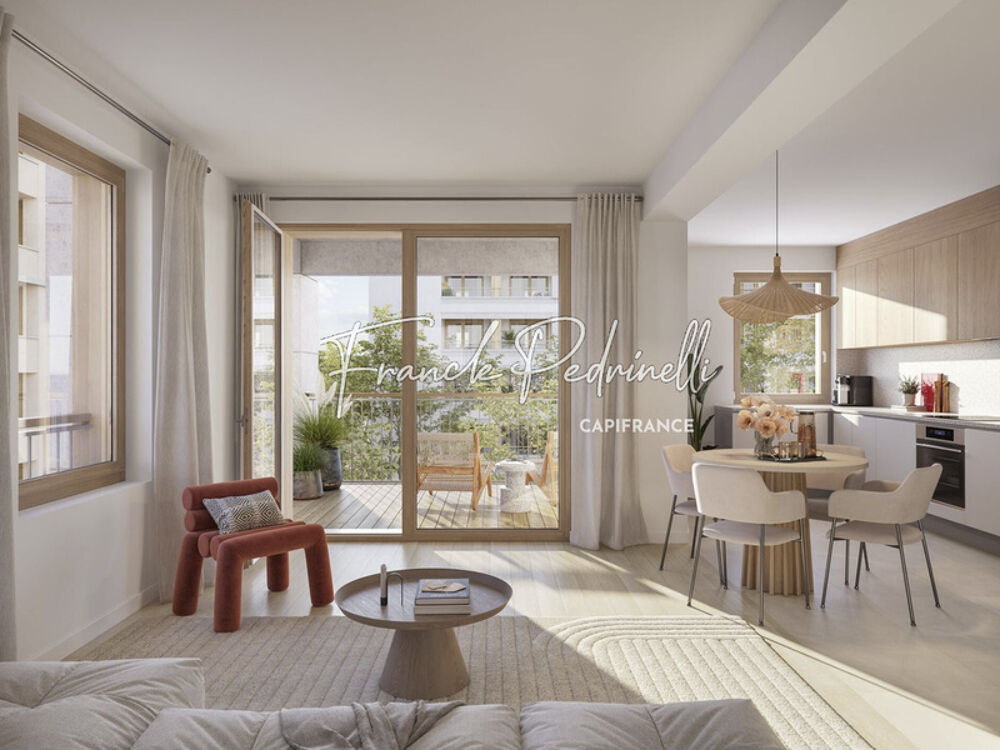 Appartement T4 de standing avec balcon vue dégagée au 8e étage  Lyon Confluence