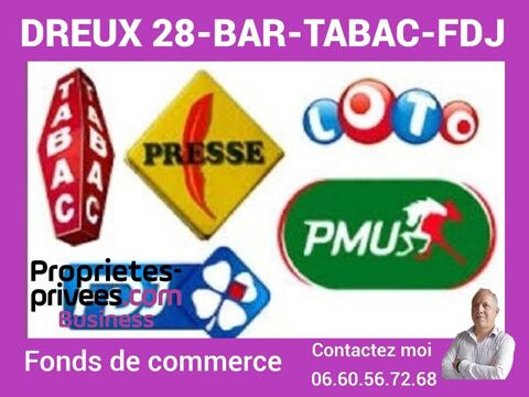 DREUX -  BAR TABAC JEUX FDJ 208900 28100 Dreux