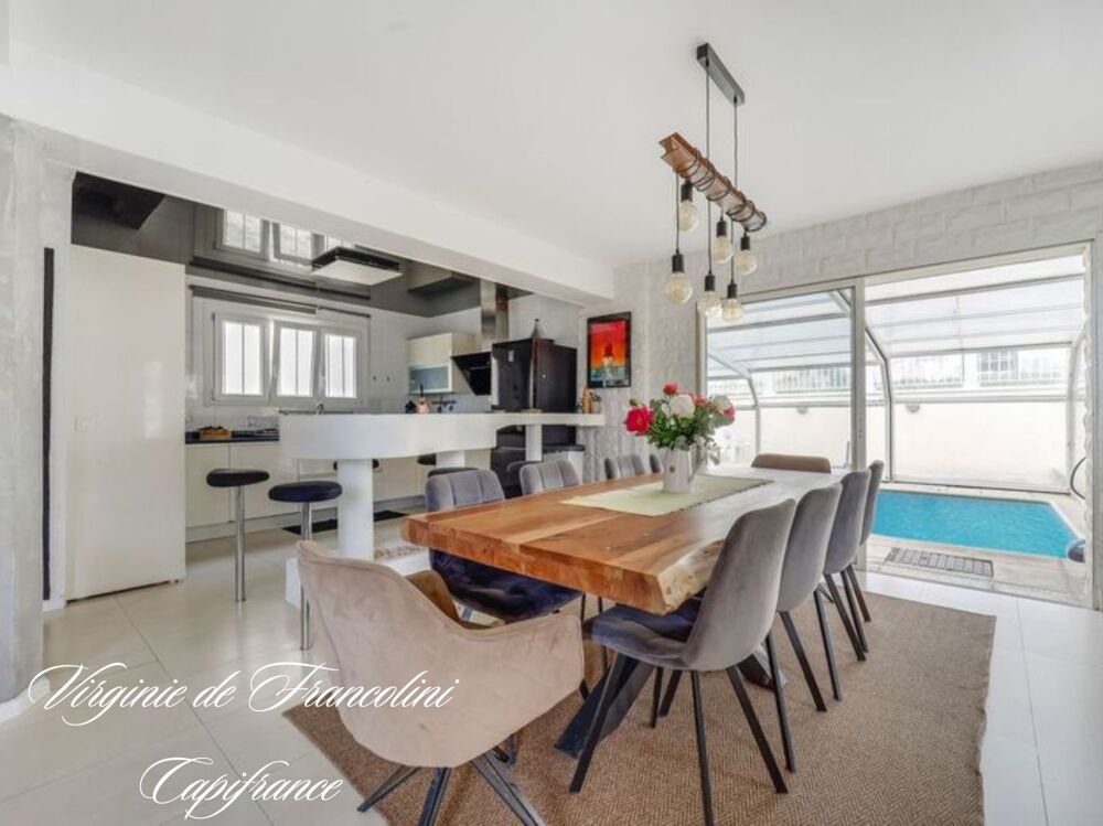 Vente Maison Centre-ville-Coteaux-A vendre belle maison 250 m²-Parcelle 970 m² -6 chambres - Piscine,3 terrasses, dépendance, jardin, garage Champigny sur marne