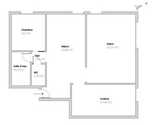  Appartement � vendre 3 pi�ces 70 m�