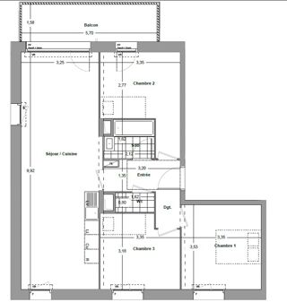  Appartement � louer 4 pi�ces 75 m�