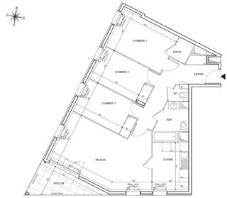  Appartement à vendre 4 pièces 81 m²