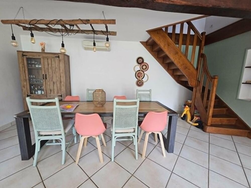 Vente Maison SORBIERS 42290 maison mitoyenne (côté dépendance) de 190m² habitables 5 chambres  +  environs 35m² de dépendance attenante et co Sorbiers