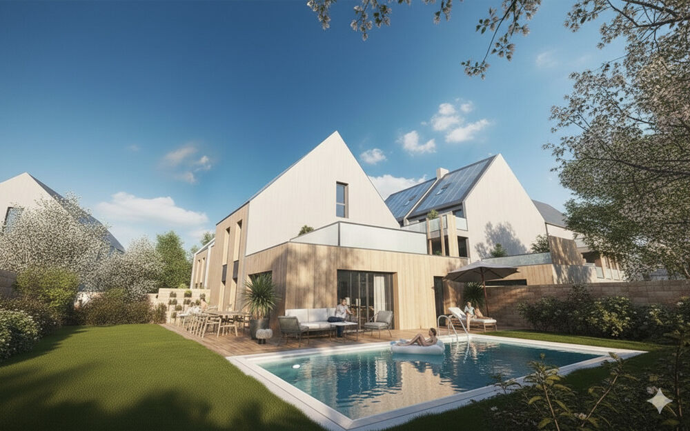 Vente Maison **RARE Maison NEUVE avec PISCINE + TERRASSES + JARDIN proche commodités** Vannes