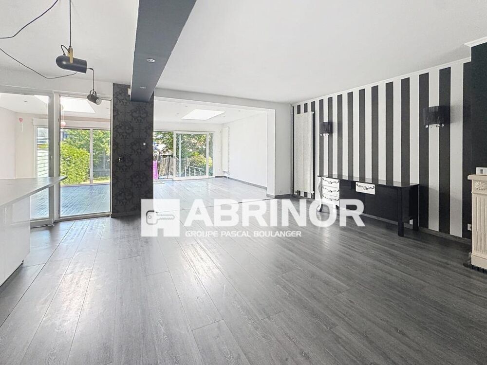 Maison individuelle, 3 chambres, 1 bureau ou chambre en RDC, jardin, sous-sol complet