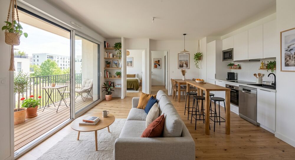 Vente Appartement 3 PIECES, BALCON, CELLIER, PARKING Cenon