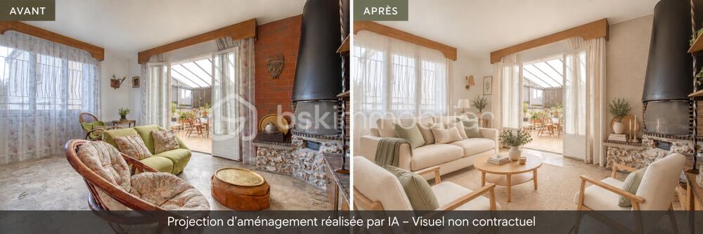 Maison individuelle familiale  4 chambres, bureau, sous-sol total et jardin  Marly-la-Ville