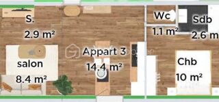  Appartement à vendre 2 pièces 39 m²