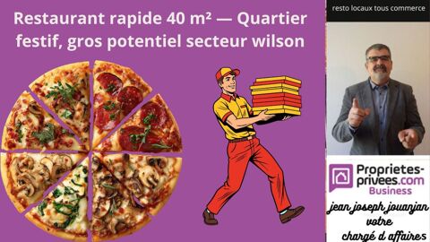   Restaurant rapide 40 m²  Quartier festif, gros potentiel 
