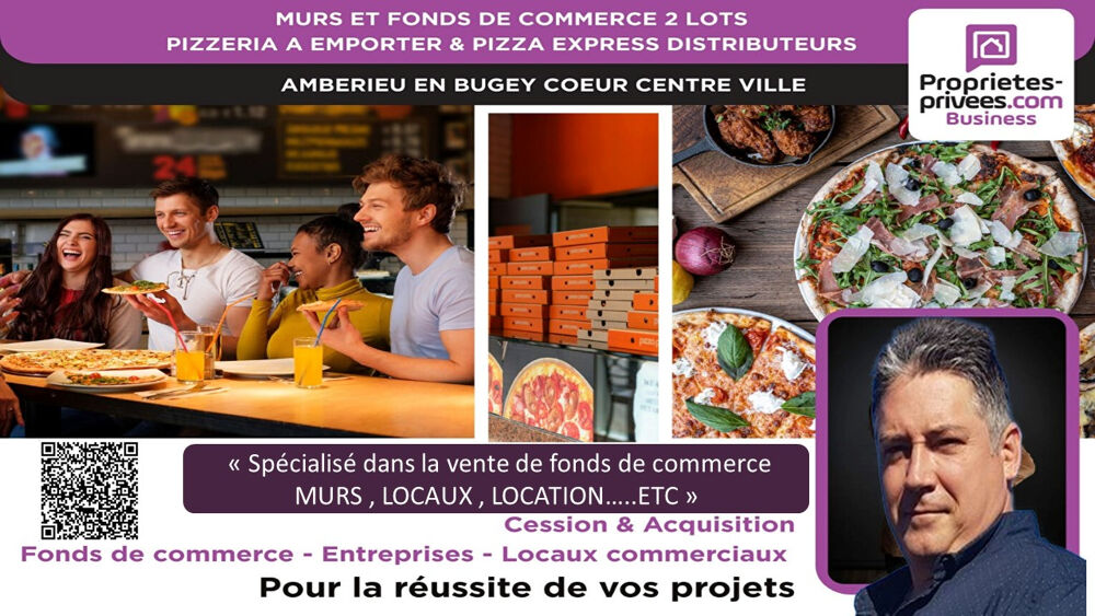 Vente Appartement MURS ET FONDS DE COMMERCE - Pizzeria à emporter authentique à fort débit Amberieu en bugey