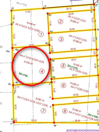  Terrain � vendre 530 m�