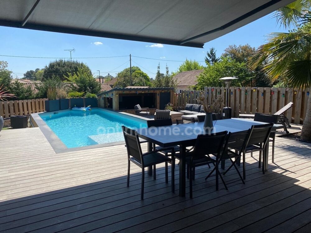 CAZAUX (33260)  MAISON CONTEMPORAINE  5 SUITES PARENTALES  PISCINE  PROPRIÉTÉ DU CANAL  SANS VIS-À-VIS  GARAGE