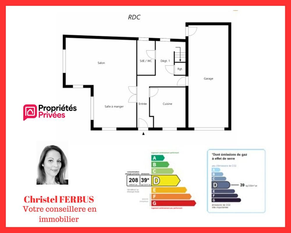 93190 LIVRY-GARGAN - Maison 6 pieces 138.67 m² - 4 chambres - 1 Bureau - Jardin - Double Garage
