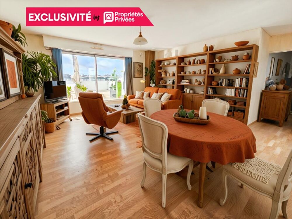Appartement T4 au dernier étage avec terrasse et balcon - Secteur Louis Gain à Angers