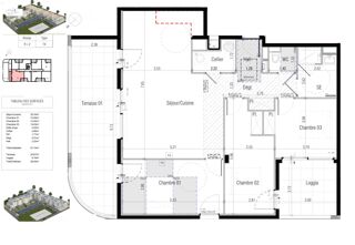  Appartement � vendre 4 pi�ces 91 m�