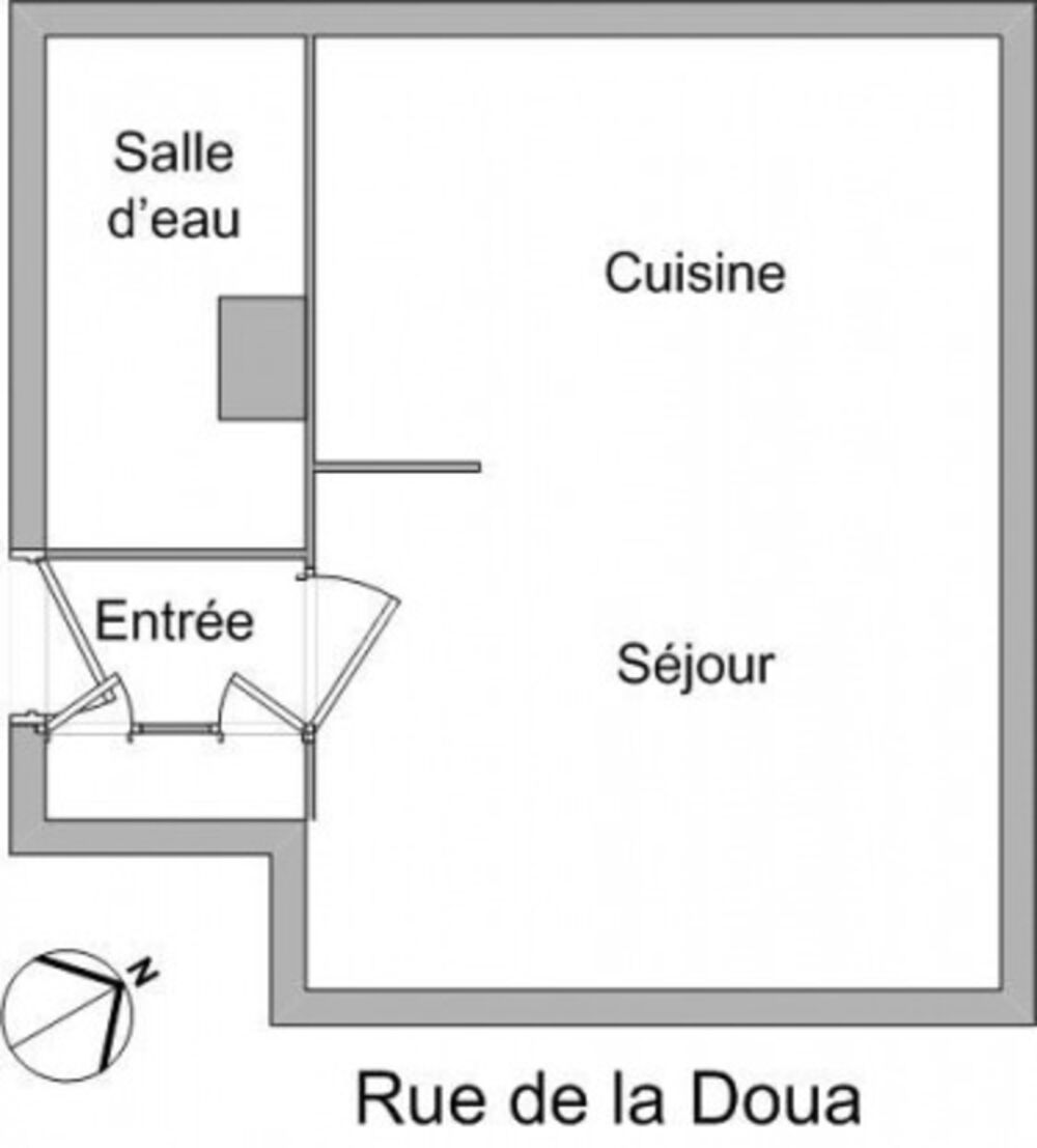 VILLEURBANNE (69) LA DOUA - STUDIO VENDU LOUÉ - RENTABILITE 5,40%