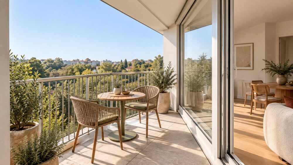 * FRAIS DE NOTAIRES OFFERTS * CENON  T3 AVEC BALCON ET CELLIER  PROCHE TRAM