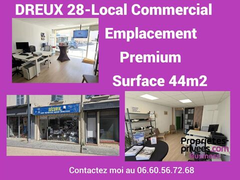DREUX 28100 - Local commercial de 44 m&sup2; -CENTRE VILLE PREMIUM 870 28100 Dreux