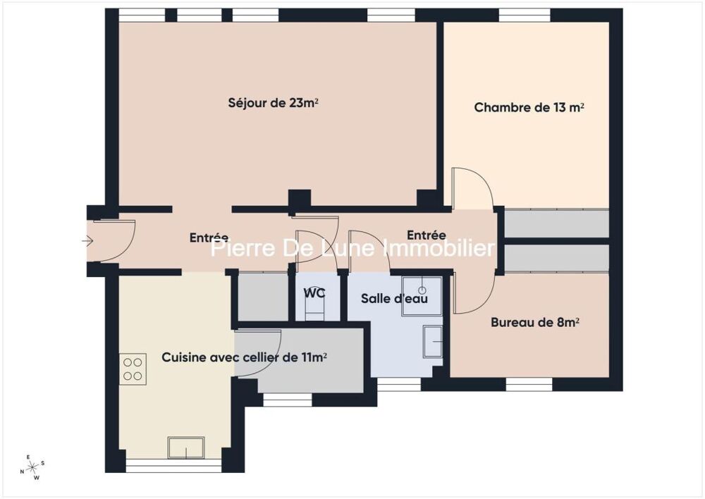OULLINS T3 de 68m² au calme