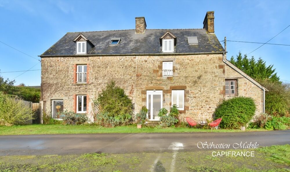Vente Maison Maison en pierre à vendre 7 pièces à Pleine-Fougères (35) en Baie du Mont Saint Michel - terrain de 4200 M² Pleine fougeres