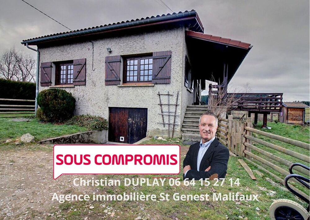 Vente Maison SOUS COMPROMIS  Marlhes 42660 dans un hameau à 1,5 km du centre du village, maison traditionnelle sur sous-sol  124m² habitables Marlhes