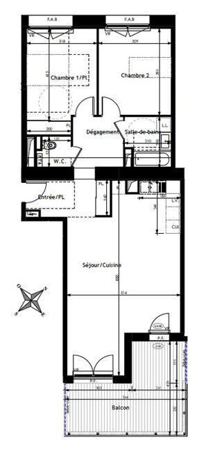  Appartement � vendre 3 pi�ces 81 m�