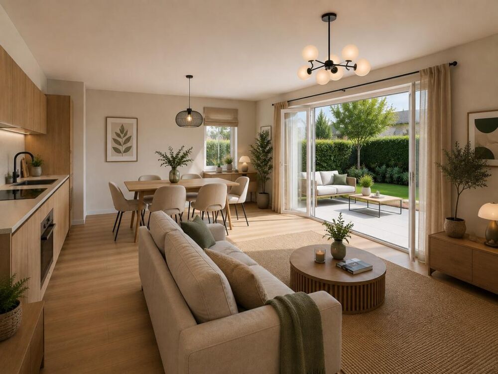 Vente Appartement T3 CHASSIEU 80m²  - TERRASSE - JARDIN -  GRAND SÉJOUR OUVERT Chassieu