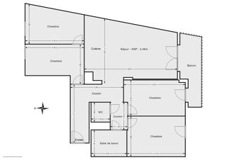  Appartement  vendre 5 pices 90 m