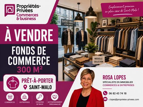 ILLE ET VILAINE -35400 SAINT MALO - FONDS DE COMMERCE PRET &Agrave; PORTER  300 M&sup2; 209000 35400 Saint malo