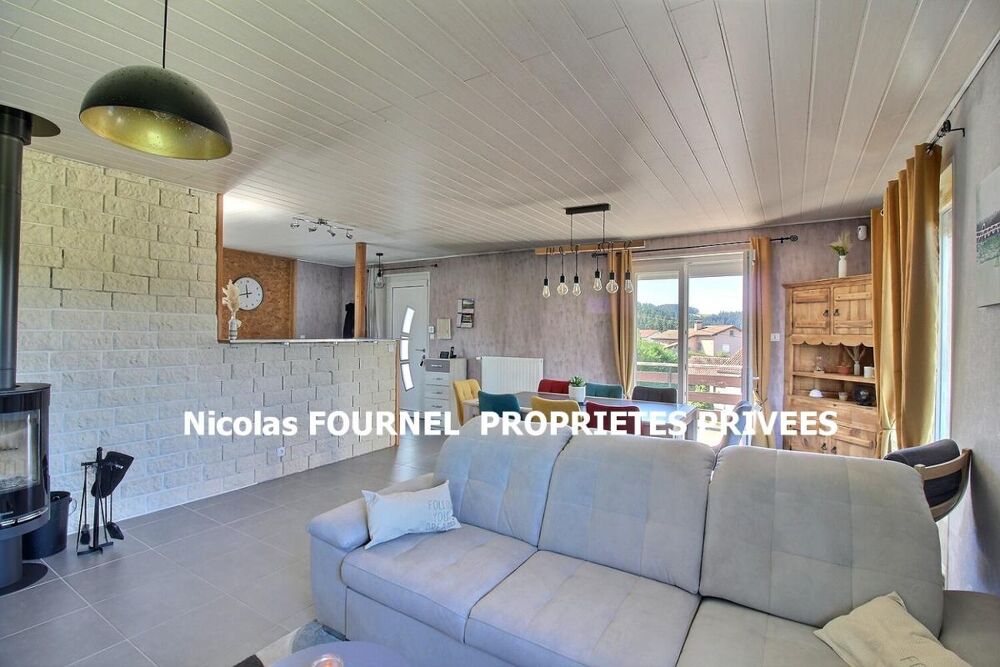 Vente Maison Riotord 43220 villa élevée sur sous-sol complet entièrement rénovée entre 2019 et 2026 70,47 m² habitables 2 chambres sur 1475m² Riotord