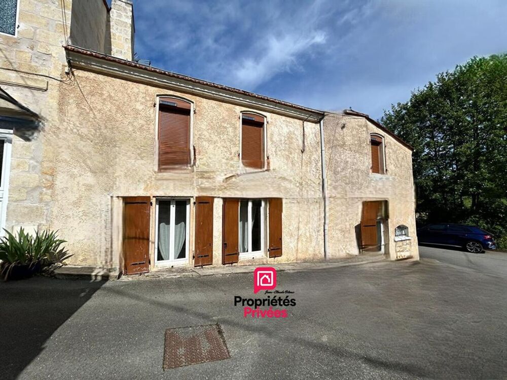 Plassac , tout près de Blaye : Maison en pierre 149 m2 - Cuisine indépendante aménagée et équipée - Grand séjour -cheminée en pi