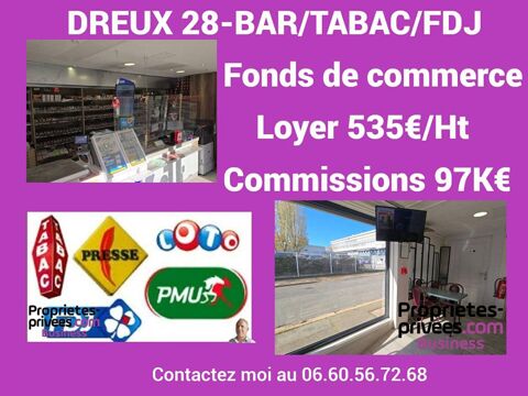 DREUX -  BAR TABAC JEUX FDJ 208900 28100 Dreux