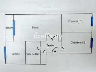  Appartement � vendre 3 pi�ces 52 m�