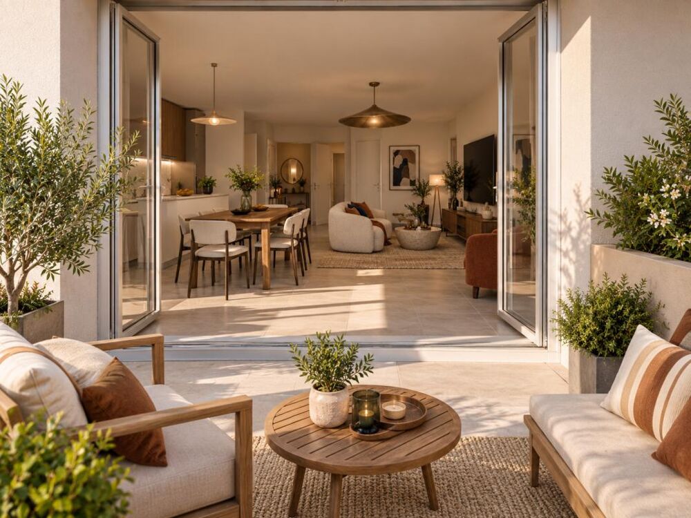 CENON  T3 AVEC TERRASSE DE 18 M² ET PARKING