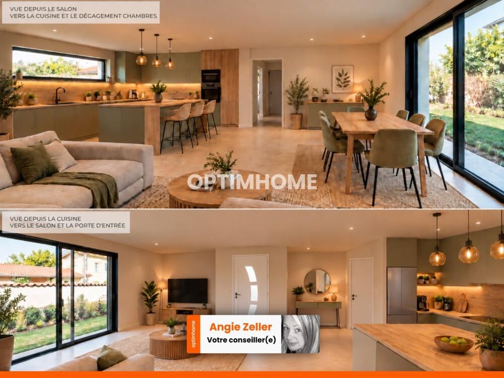 Vente Maison Maison individuelle 82 m² – 3 chambres – Garage – Saint-Romain-de-Jalionas Saint romain de jalionas