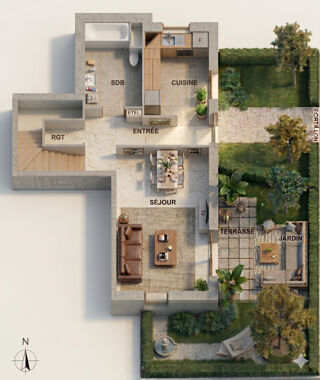 Vente Appartement Duplex de 87 m² avec jardin de 51 m² et terrasse à Pantin Pantin
