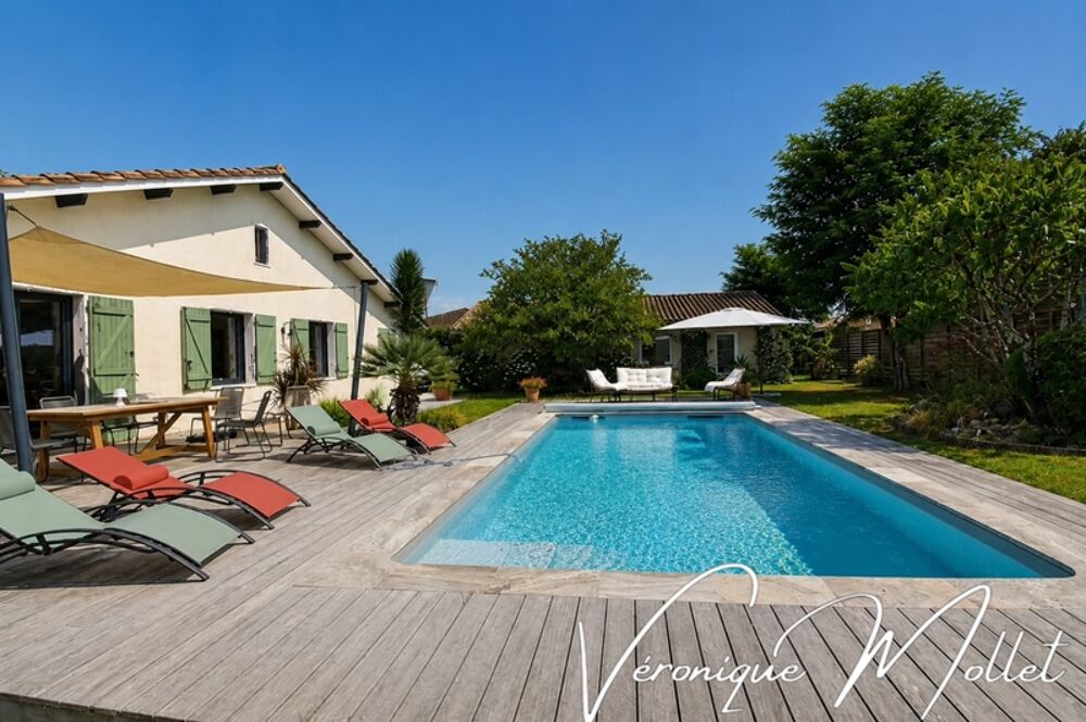 NOUVEAUTÉ À CAMBLANES ET MEYNAC - PISCINE, PARCELLE DE 1780m2 ARBORÉE